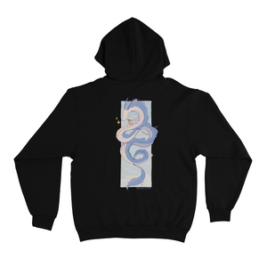 "Year of the Dragon" Basic Hoodie White/Black