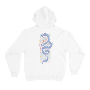 "Year of the Dragon" Basic Hoodie White/Black