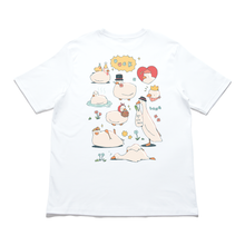 Load image into Gallery viewer, &quot;Commes de Canards&quot; Cut and Sew Wide-body Tee White/Black