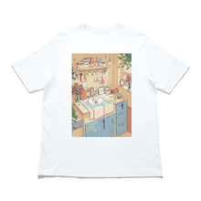 Load image into Gallery viewer, &quot;Lovebirds&quot; Cut and Sew Wide-body Tee White/Beige