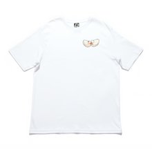 Load image into Gallery viewer, &quot;Lovebirds&quot; Cut and Sew Wide-body Tee White/Beige