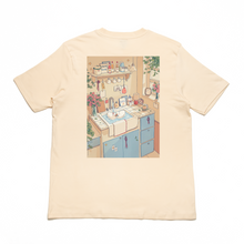 Load image into Gallery viewer, &quot;Lovebirds&quot; Cut and Sew Wide-body Tee White/Beige