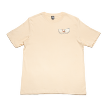 Load image into Gallery viewer, &quot;Lovebirds&quot; Cut and Sew Wide-body Tee White/Beige