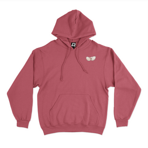 "Love Birds" Basic Hoodie White/Deep Pink/ Khaki / Light Pink