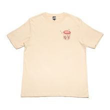 Load image into Gallery viewer, &quot;Boba cats&quot; Cut and Sew Wide-body Tee White/Beige