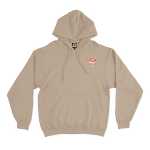 "Boba cats" Basic Hoodie White/Beige