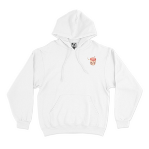 "Boba cats" Basic Hoodie White/Beige