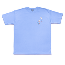 Load image into Gallery viewer, &quot;Flooded&quot; Taper-Fit Heavy Cotton Tee Sky Blue/ Mint