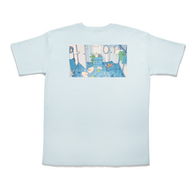 Load image into Gallery viewer, &quot;Flooded&quot; Taper-Fit Heavy Cotton Tee Sky Blue/ Mint