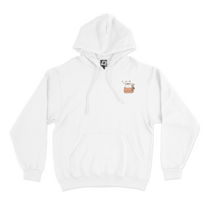 "Cats and Clouds" Basic Hoodie White/Beige/Black