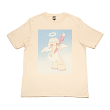Load image into Gallery viewer, "Worship" Cut and Sew Wide-body Tee White/Beige