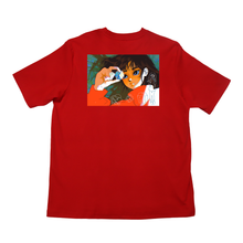 Load image into Gallery viewer, &quot;Unpredictable&quot; Cut and Sew Wide-body Tee Red/White