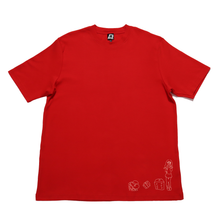 Load image into Gallery viewer, &quot;Unpredictable&quot; Cut and Sew Wide-body Tee Red/White