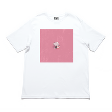 Load image into Gallery viewer, &quot;Angy&quot; Cut and Sew Wide-body Tee White/Salmon Pink