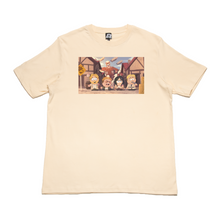 Load image into Gallery viewer, &quot;TitanPark&quot; Cut and Sew Wide-body Tee White/Beige