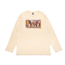 Load image into Gallery viewer, &quot;TitanPark&quot; Cut and Sew Wide-body Long Sleeved Tee White/Beige