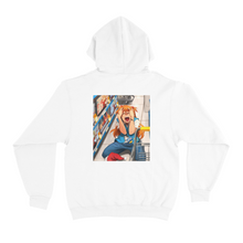 Load image into Gallery viewer, &quot;Shopping cart&quot; Basic Hoodie White/Cobalt blue