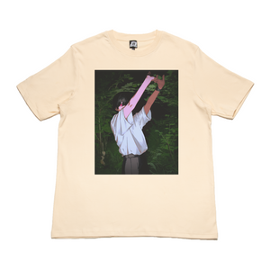 "3016 " Cut and Sew Wide-body Tee Beige