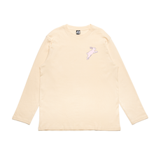 Load image into Gallery viewer, &quot;Bunny&quot; Cut and Sew Wide-body Long Sleeved Tee Beige