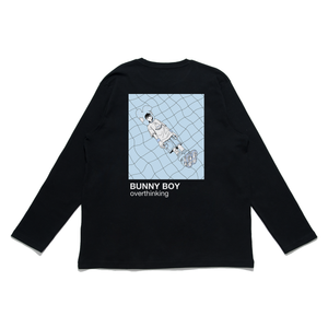 "Bunny Boy" Cut and Sew Wide-body Long Sleeved Tee White/Black