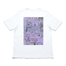 Load image into Gallery viewer, “Sleepless&quot; Cut and Sew Wide-body Tee White/Beige