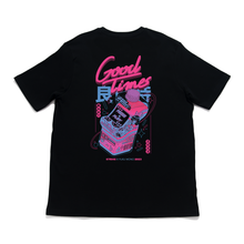 Load image into Gallery viewer, &quot;Good Times&quot; Cut and Sew Wide-body Long Sleeved Tee Black