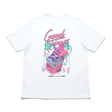 Load image into Gallery viewer, &quot;Good Times&quot; Cut and Sew Wide-body Tee White/Beige/Salmon Pink