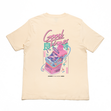 Load image into Gallery viewer, &quot;Good Times&quot; Cut and Sew Wide-body Tee White/Beige/Salmon Pink