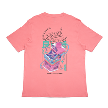 Load image into Gallery viewer, &quot;Good Times&quot; Cut and Sew Wide-body Tee White/Beige/Salmon Pink