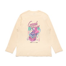 Load image into Gallery viewer, &quot;Good Times&quot; Cut and Sew Wide-body Long Sleeved Tee White/Beige/Salmon Pink