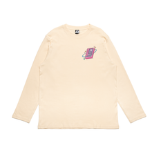 Load image into Gallery viewer, &quot;Good Times&quot; Cut and Sew Wide-body Long Sleeved Tee White/Beige/Salmon Pink