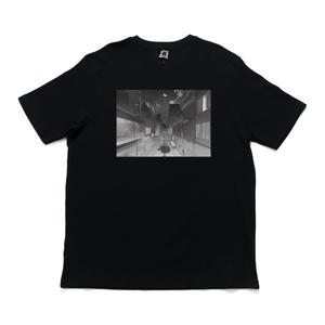 "Angel & Midnight" Cut and Sew Wide-body Tee White/Black