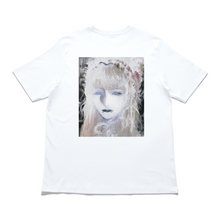 Load image into Gallery viewer, &quot;Porcelain doll &amp; blue&quot; Cut and Sew Wide-body Tee White