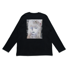 Load image into Gallery viewer, &quot;Porcelain doll &amp; Blue&quot; Cut and Sew Wide-body Long Sleeved Tee Black/White