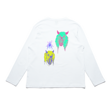 Load image into Gallery viewer, &quot;Colors&quot; Cut and Sew Wide-body Long Sleeved Tee White/Black