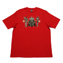 Load image into Gallery viewer, &quot;Knights002&quot; Cut and Sew Wide-body Tee White/Black/Red