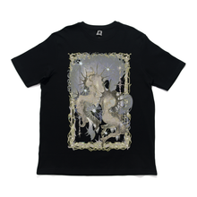 Load image into Gallery viewer, &quot;Knights004&quot; Cut and Sew Wide-body Tee Black