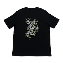Load image into Gallery viewer, &quot;Spiky Dagger&quot; Cut and Sew Wide-body Tee Black