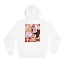 Load image into Gallery viewer, ”Junkie for you&quot; Basic Hoodie White/Light Pink