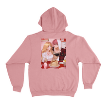 Load image into Gallery viewer, ”Junkie for you&quot; Basic Hoodie White/Light Pink