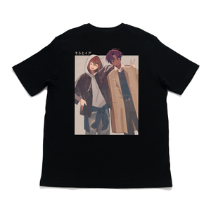 "Matching fits"  Cut and Sew Wide-body Tee Black/White