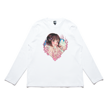 Load image into Gallery viewer, &quot;MIKI&quot; Cut and Sew Wide-body Long Sleeved Tee White/Beige/Black