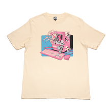 Load image into Gallery viewer, &quot;Tough &amp; Memories&quot;  Cut and Sew Wide-body Tee Beige