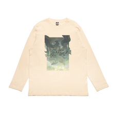 Load image into Gallery viewer, &quot;Wisp2&quot; Cut and Sew Wide-body Long Sleeved Tee Black/Beige