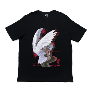 "INCOGNITUM" Cut and Sew Wide-body Tee Black
