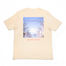 Load image into Gallery viewer, &quot; Crossing Ducks&quot; Cut and Sew Wide-body Tee White/Beige