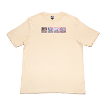 Load image into Gallery viewer, &quot; Crossing Ducks&quot; Cut and Sew Wide-body Tee White/Beige