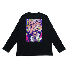 Load image into Gallery viewer, &quot;Sky &amp; Rabbit&quot; Cut and Sew Wide-body Long Sleeved Tee Black