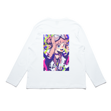 Load image into Gallery viewer, &quot;Sky &amp; Rabbit&quot; Cut and Sew Wide-body Long Sleeved Tee White