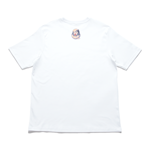 " By The Shore " Cut and Sew Wide-body Tee White